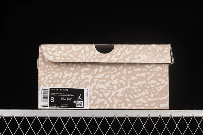 All categories Air Jordan Jordan series basketball shoes Air Jordan 3 Air Jordan 3 SE "Denim" AJ3 Joe 3 black brown cement CT8532-008